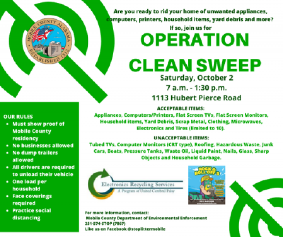 Mobile County Operation Clean Sweep