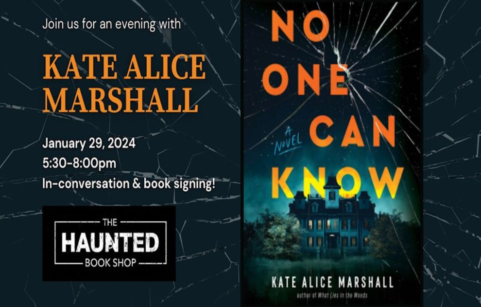 THE HAUNTED BOOK SHOP WELCOMES KATE ALICE MARSHALL