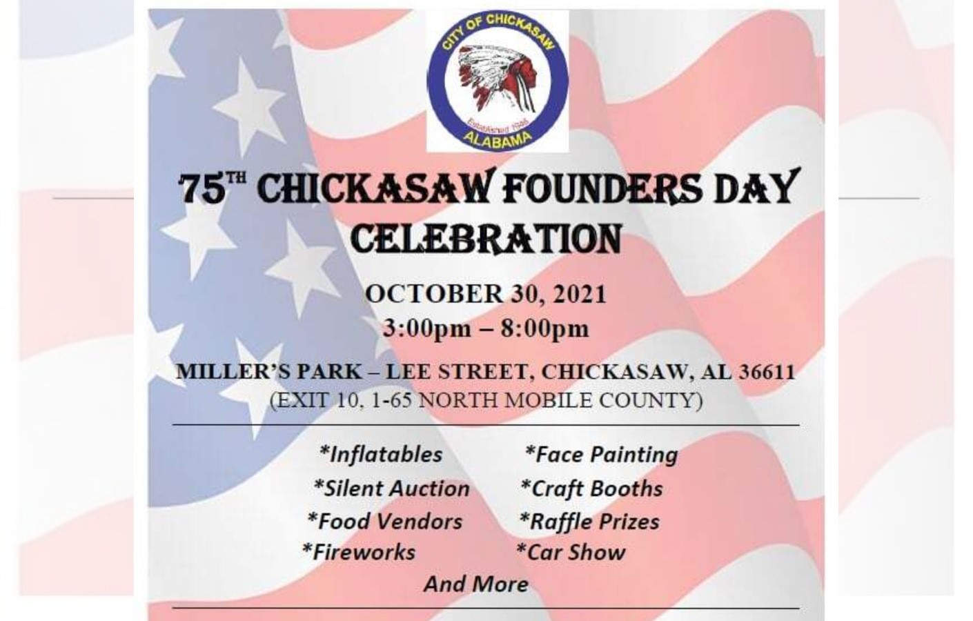 75TH CHICKASAW FOUNDERS DAY CELEBRATION