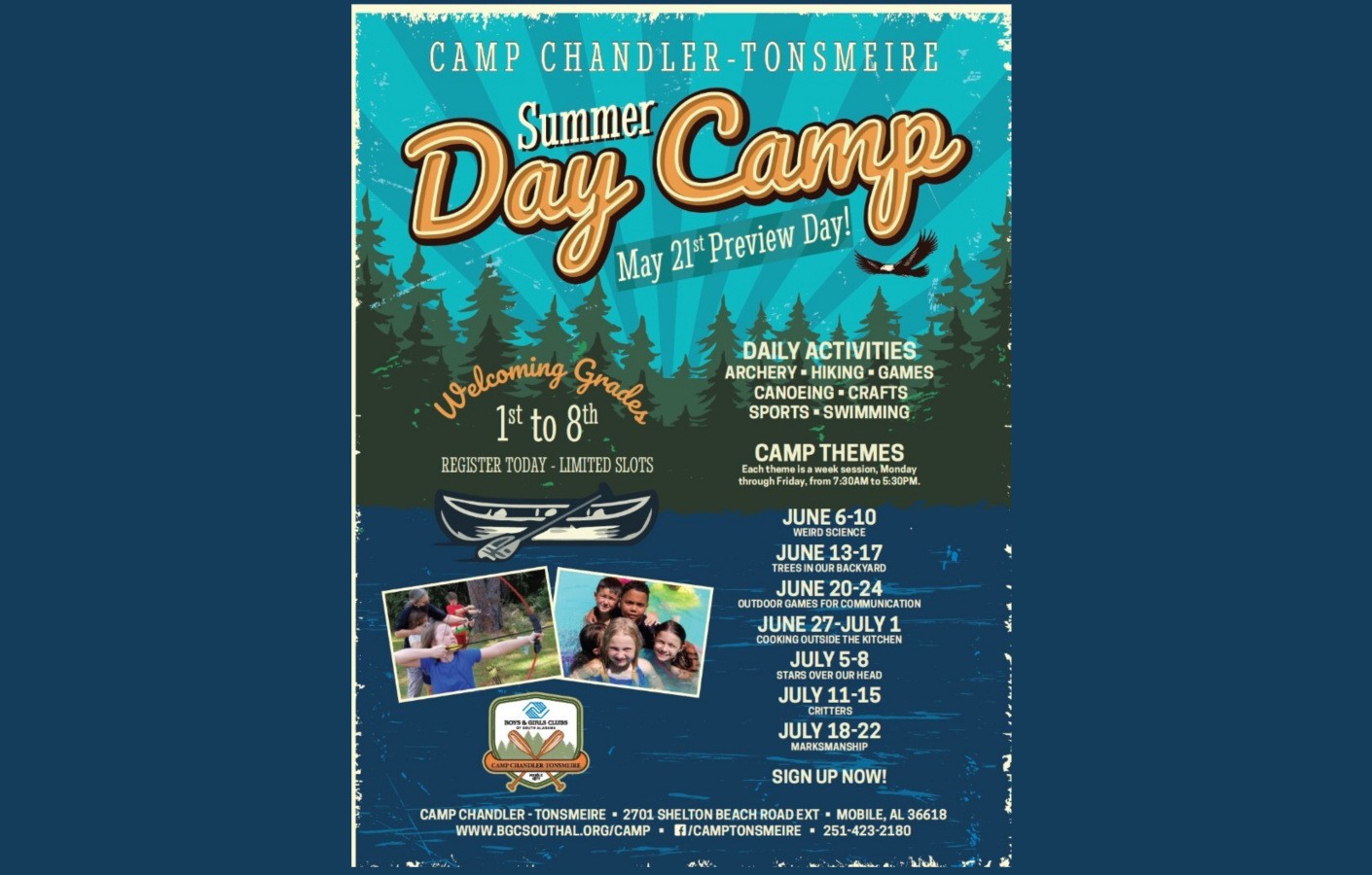 CAMP CHANDLERTONSMEIRE SUMMER DAY CAMP PREVIEW DAY