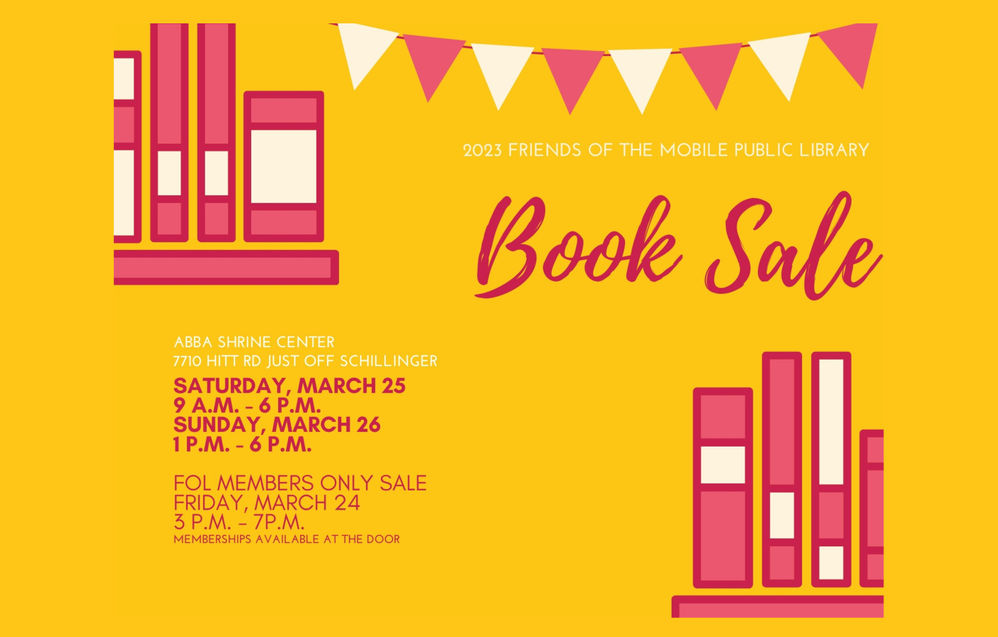 FRIENDS OF THE MOBILE PUBLIC LIBRARY BOOK SALE