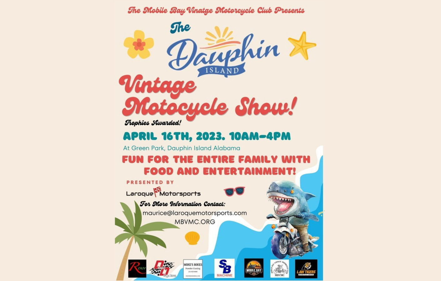 THE 26TH ANNUAL DAUPHIN ISLAND VINTAGE MOTORCYCLE SHOW