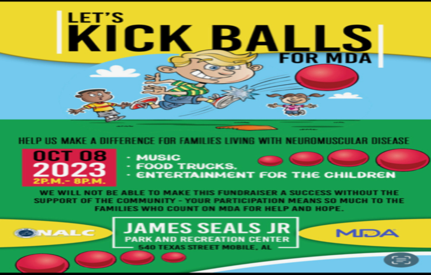 NATIONAL ASSOCIATION OF LETTER CARRIER BRANCH 469 LET'S KICK BALLS FOR