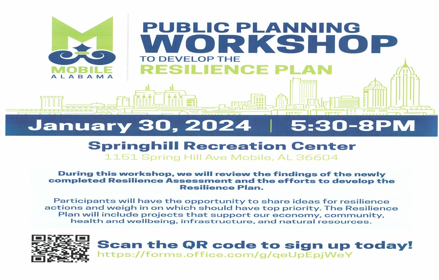Public Planning Workshop To Build The Resilience Plan
