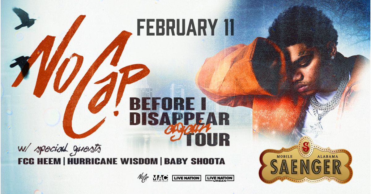 No Cap Rapper Concert NO CAP BEFORE I DISAPPEAR TOUR