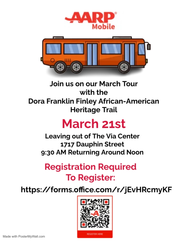AARP Mobile Africatown Bus Tour