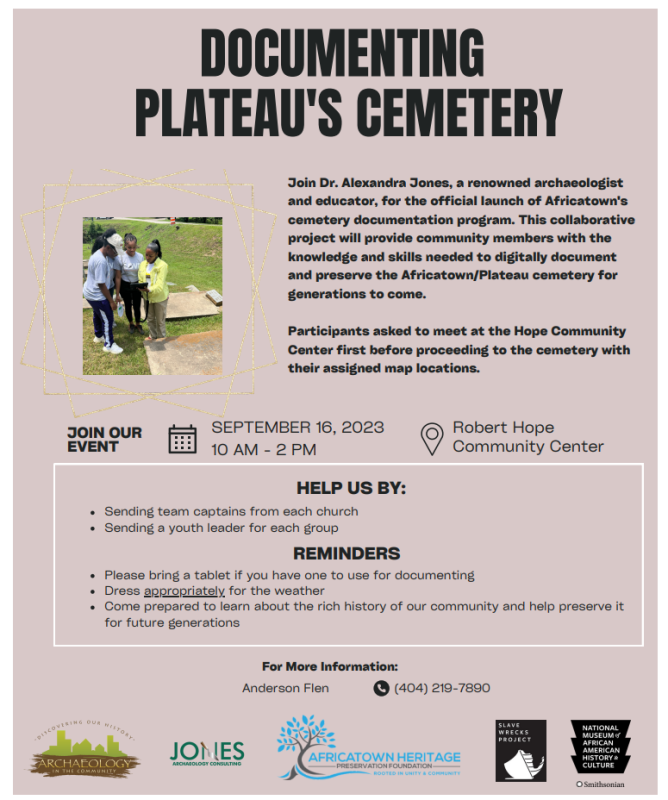 Archaeology; Africatown; Preservation; Cemetery