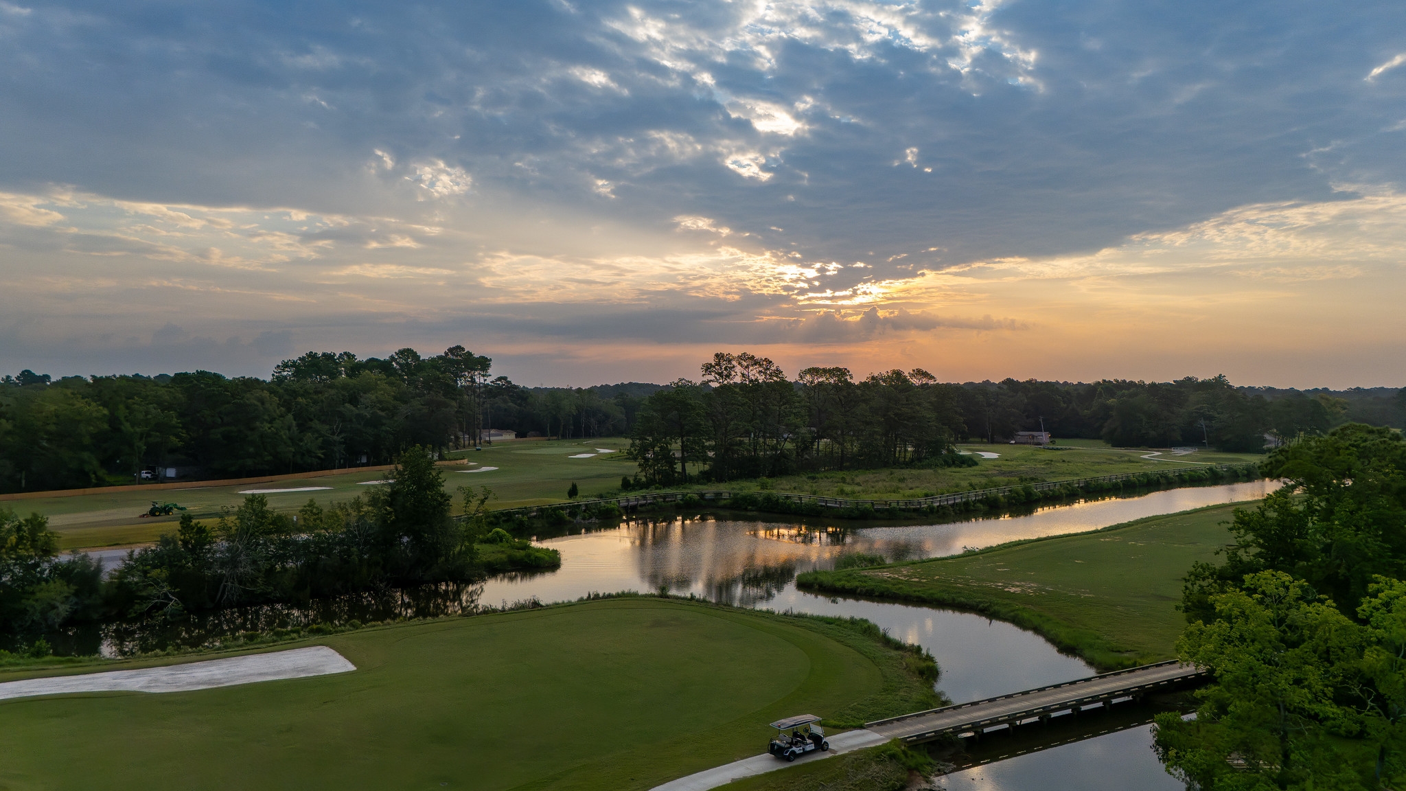 sunrise image of Cypress Creek Golf Course greens