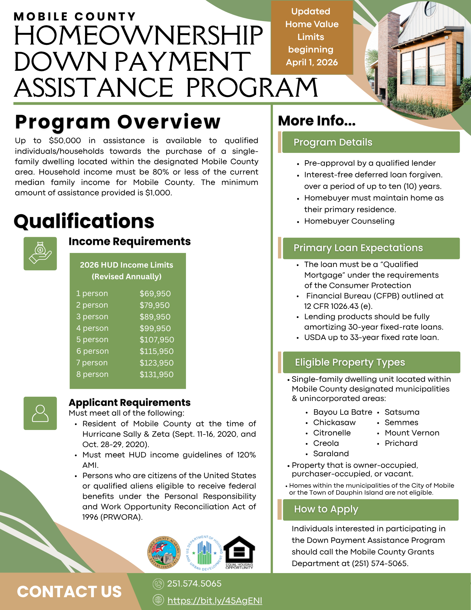 tobacco buyout recipients list Homeownership Down Payment Assistance Program : Mobile County