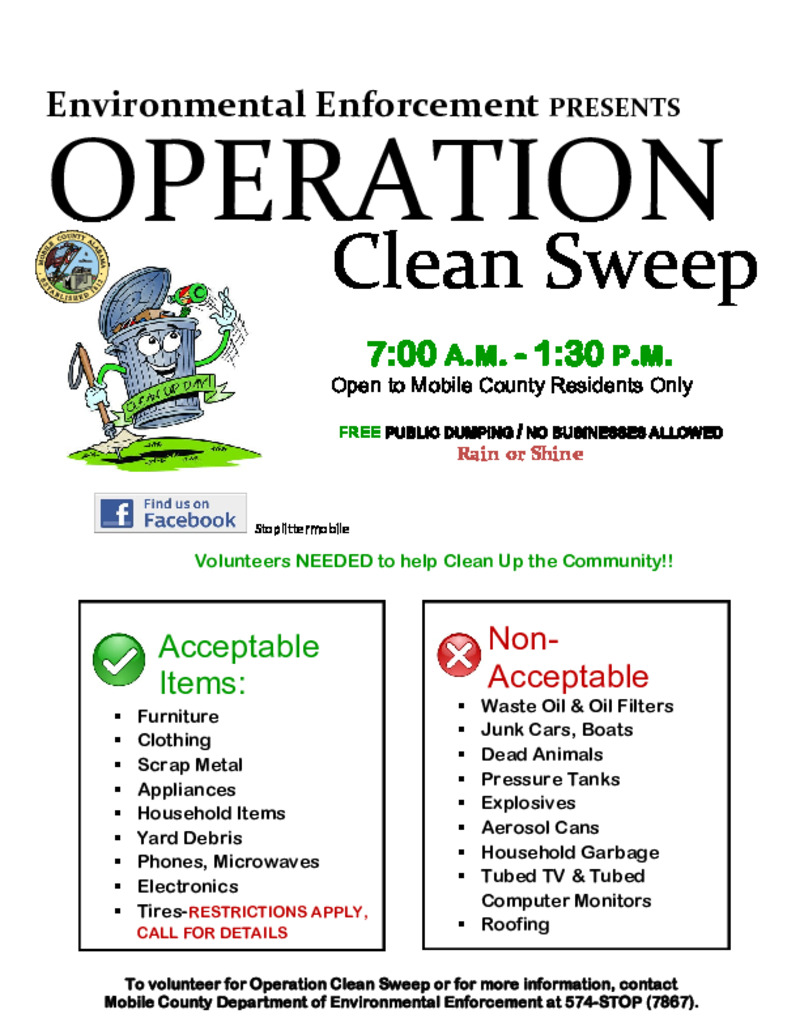Operation Clean Sweep Mobile County